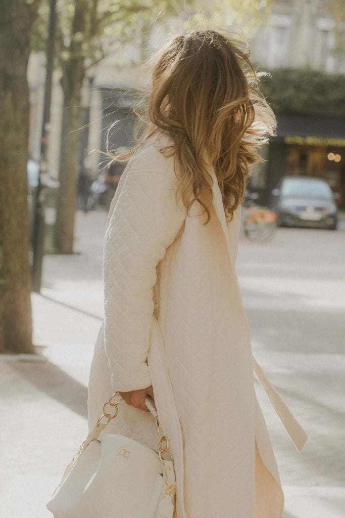 Manteau Neptune Long - Écru - Plume Paris - The Bradery