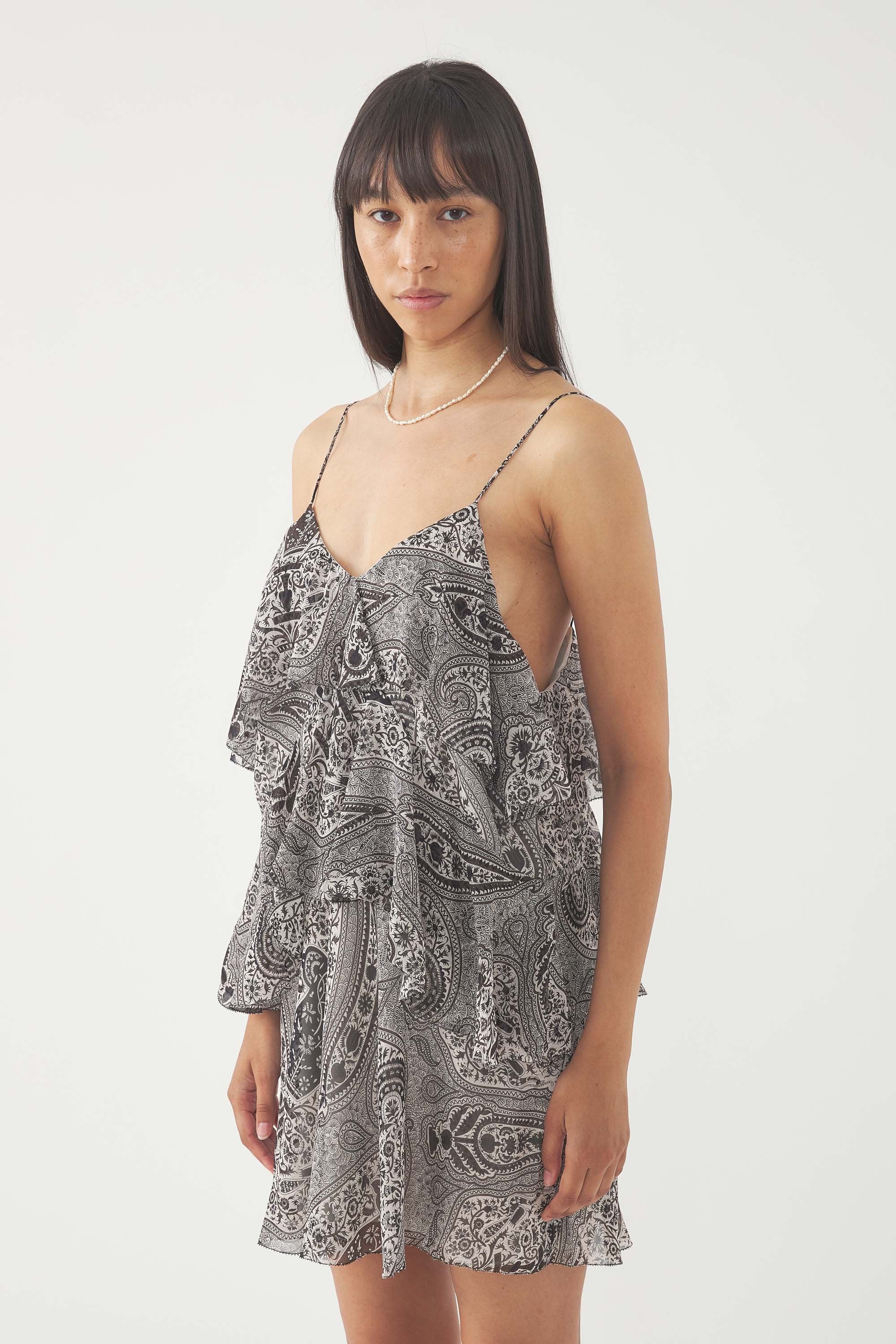 Robe Courte Marbie - Noir