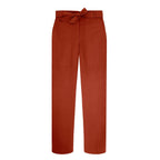 MARCO PANTALON TAILLE HAUTE EN POPLINE DE COTON - SIENNE Pantalon Mare Di Latte