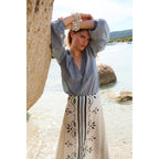 Jupe Pao Imprime Arabesque - White