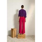 Pantalon Auguste Soie - Camelia Pink