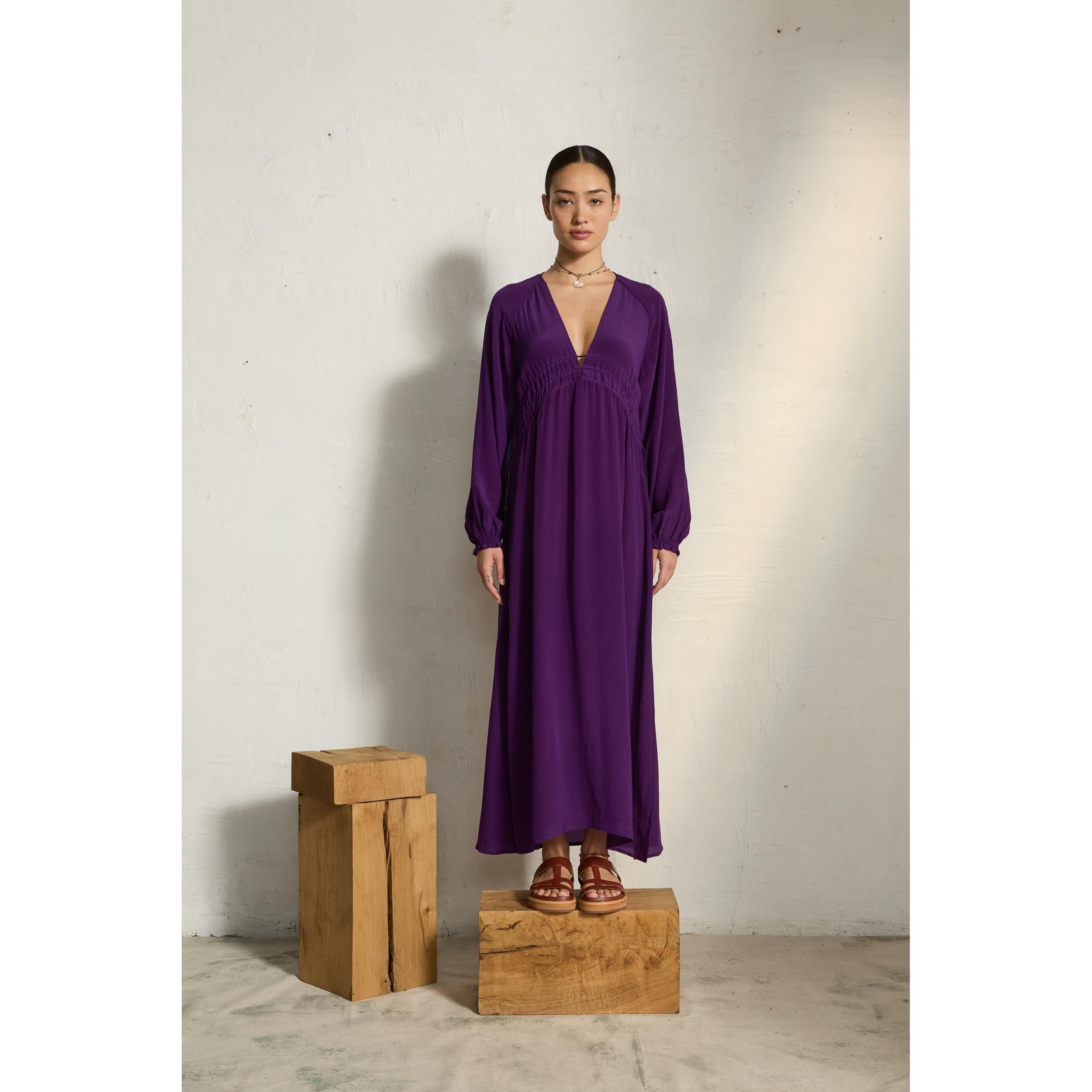 Robe Esmee Soie - Ultra Violet