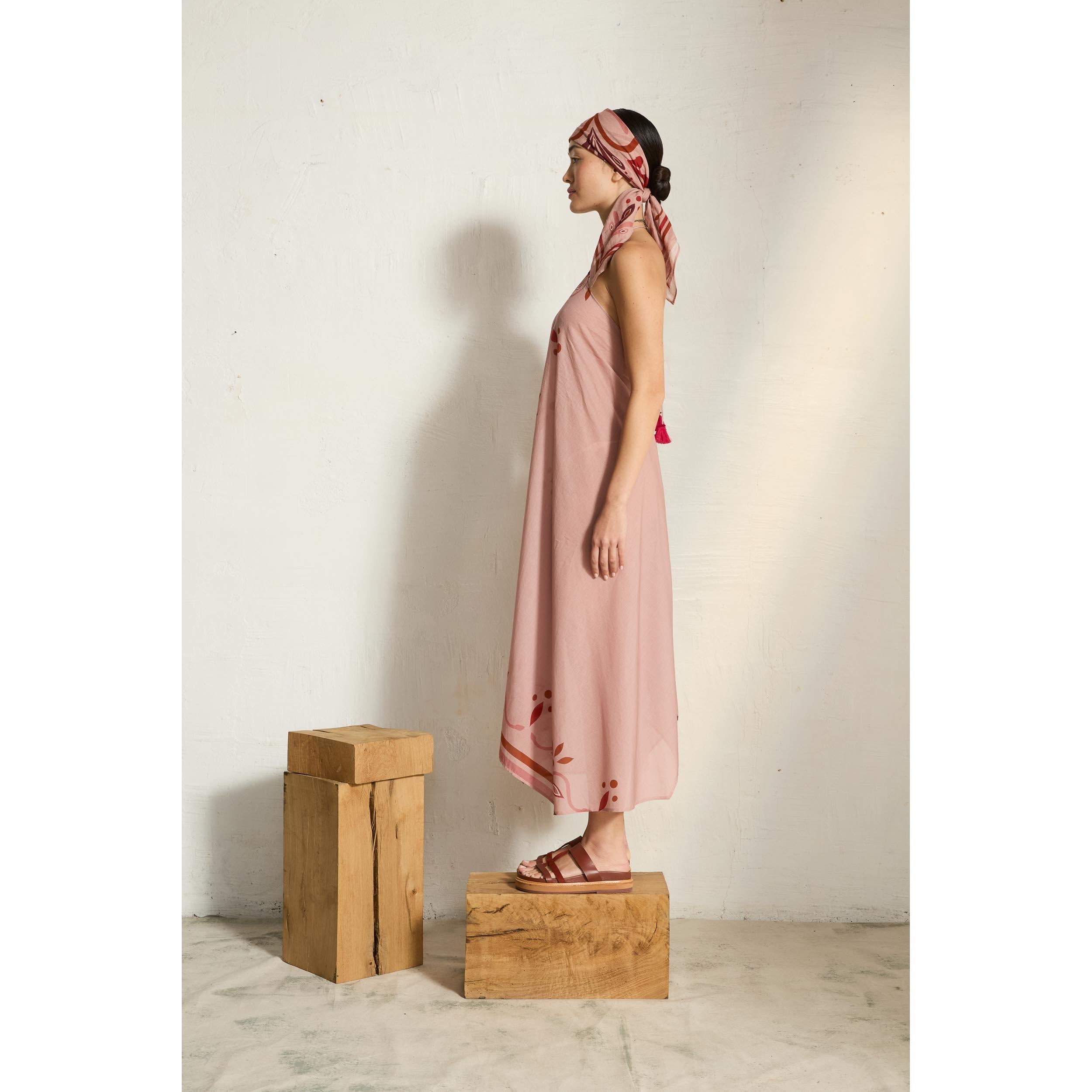 Robe Ivina Imprime Arabesque - Pink