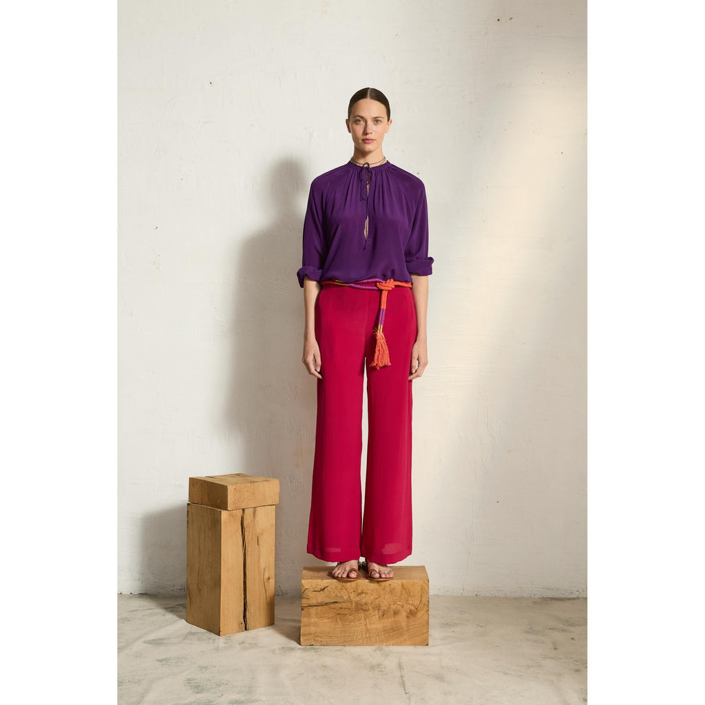 Blouse Claude Soie - Camelia Pink