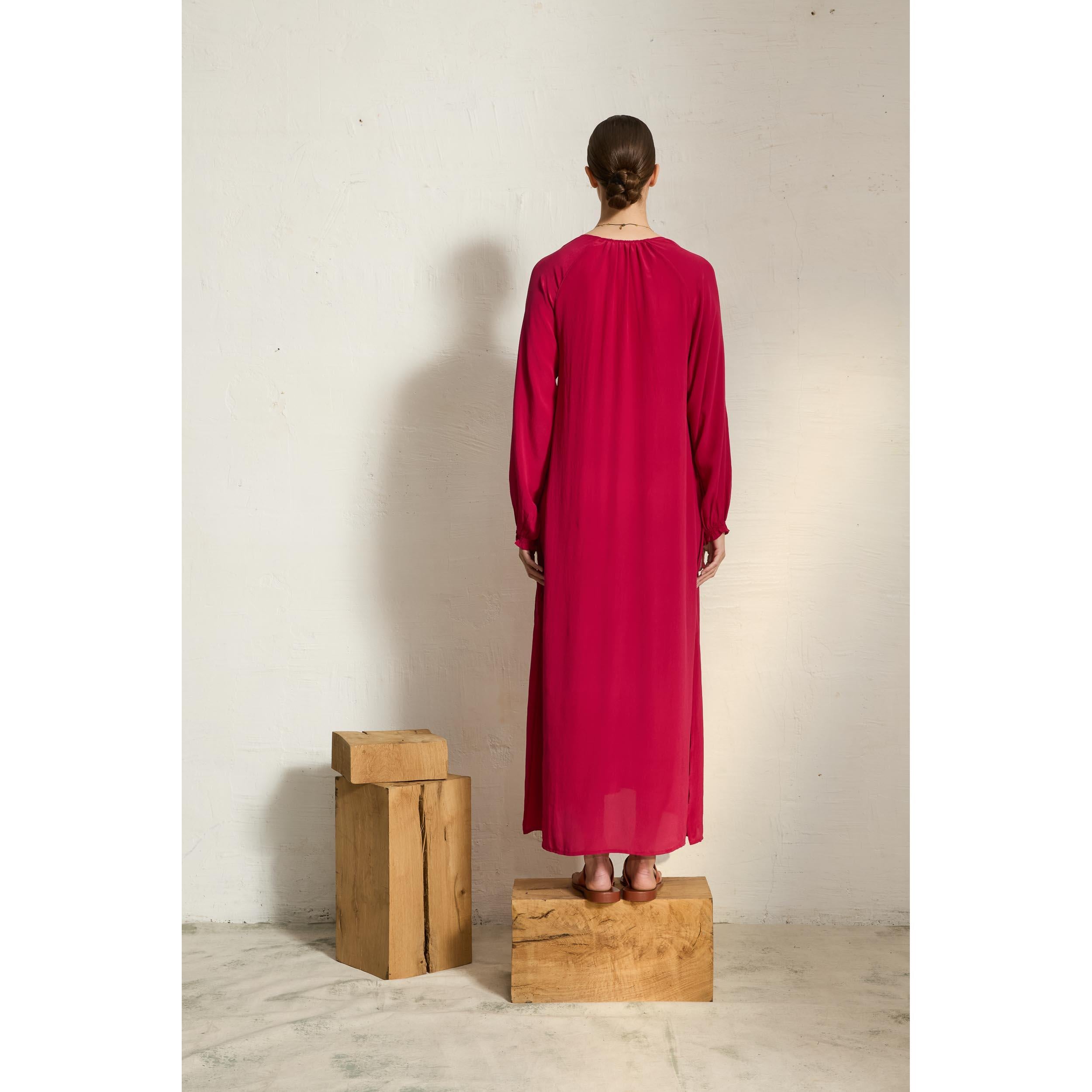 Robe Esmee Soie - Camelia Pink