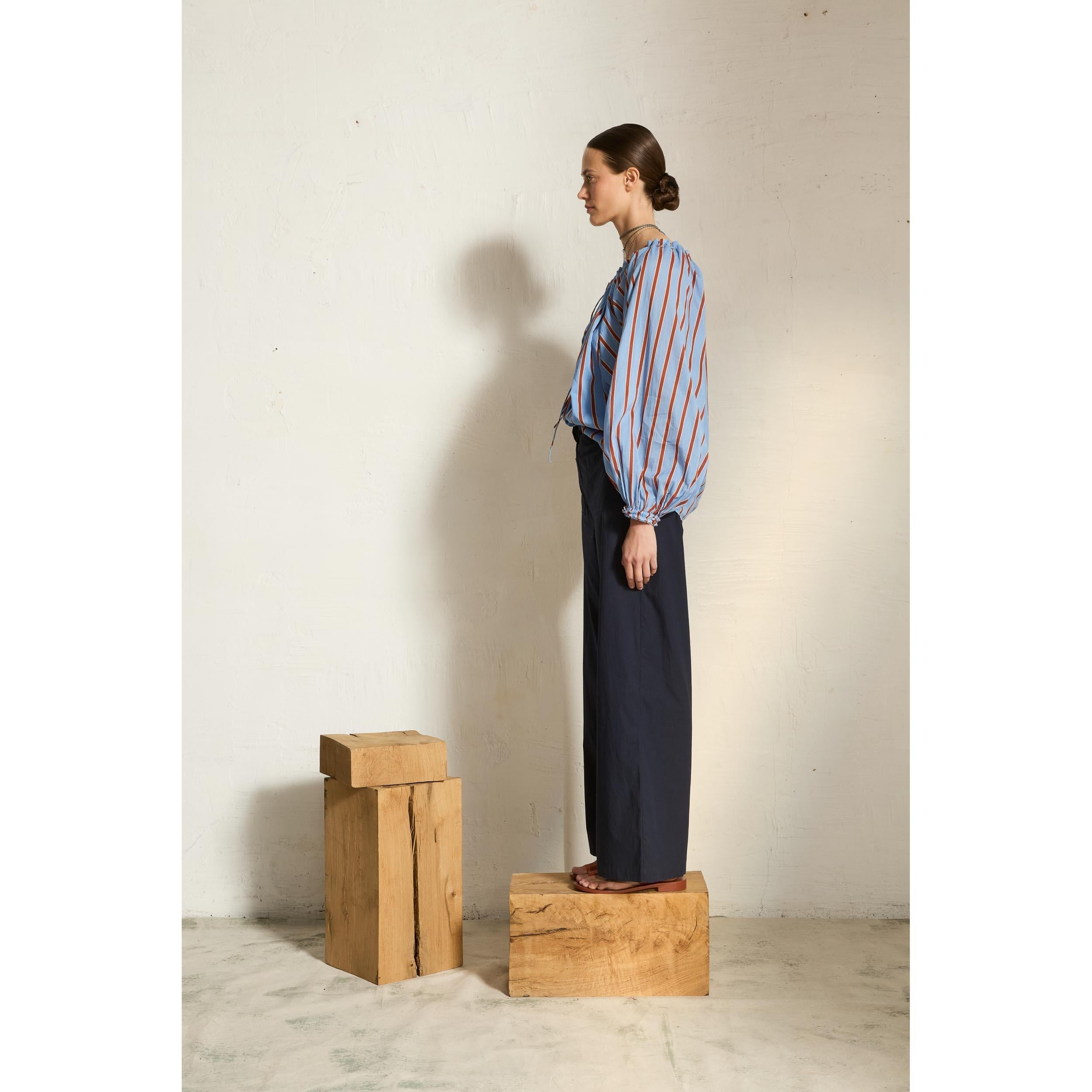 Blouse Bono Imprime Pelicano - Light Blue Red