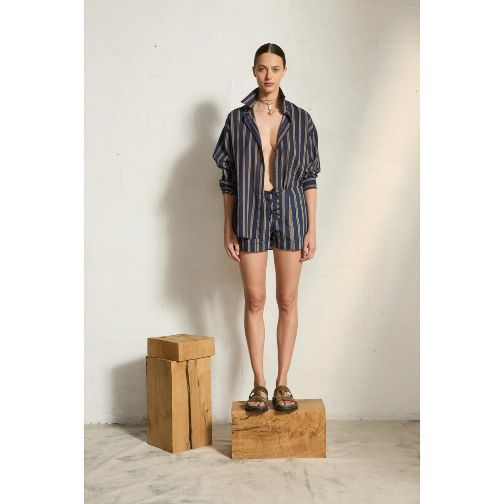 Chemise Fiorina Imprime Pelicano - Dark Blue Kaki