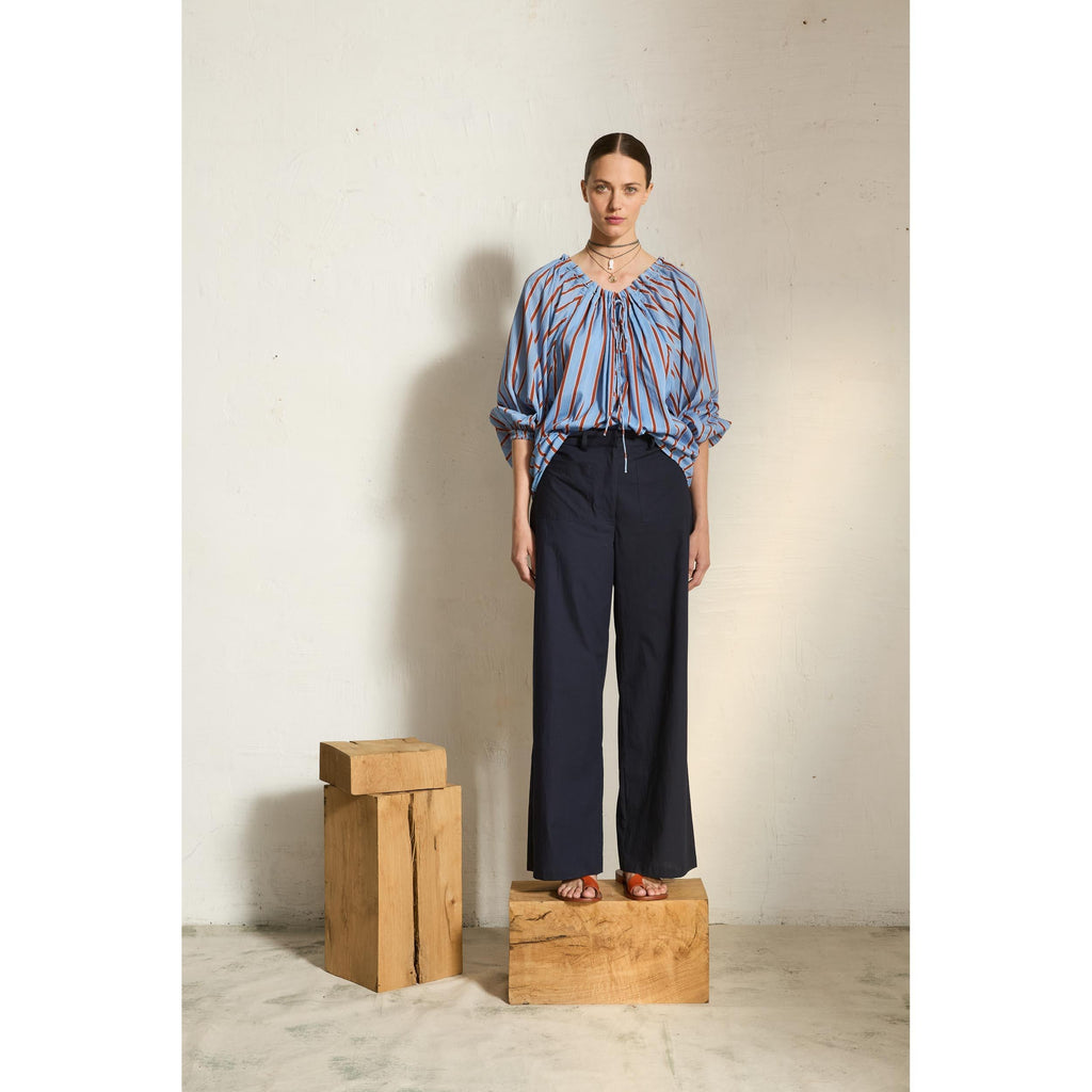 Blouse Bono Imprime Pelicano - Light Blue Red