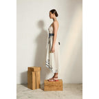Robe Ivina Imprime Arabesque - White