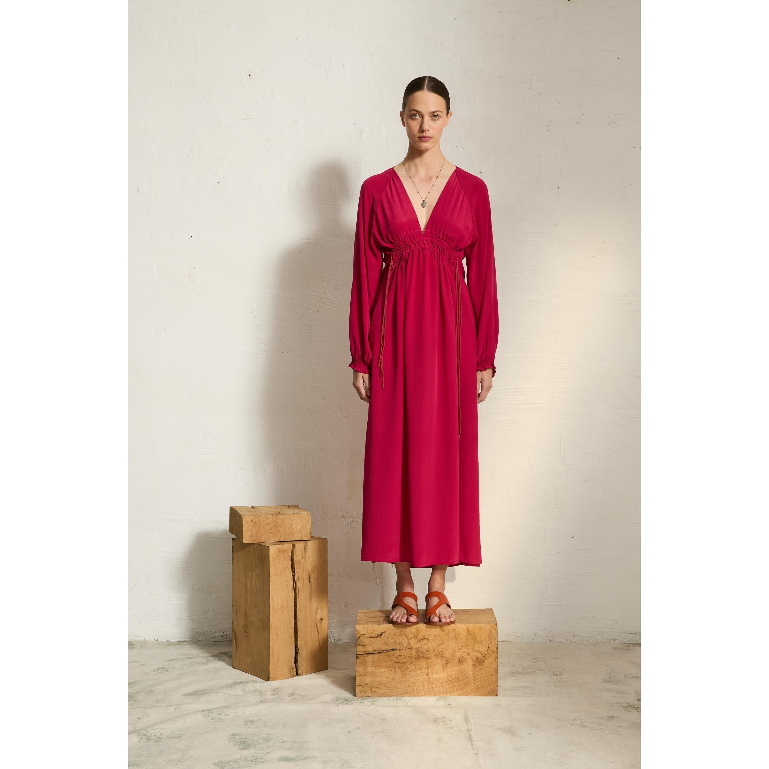 Robe Esmee Soie - Camelia Pink