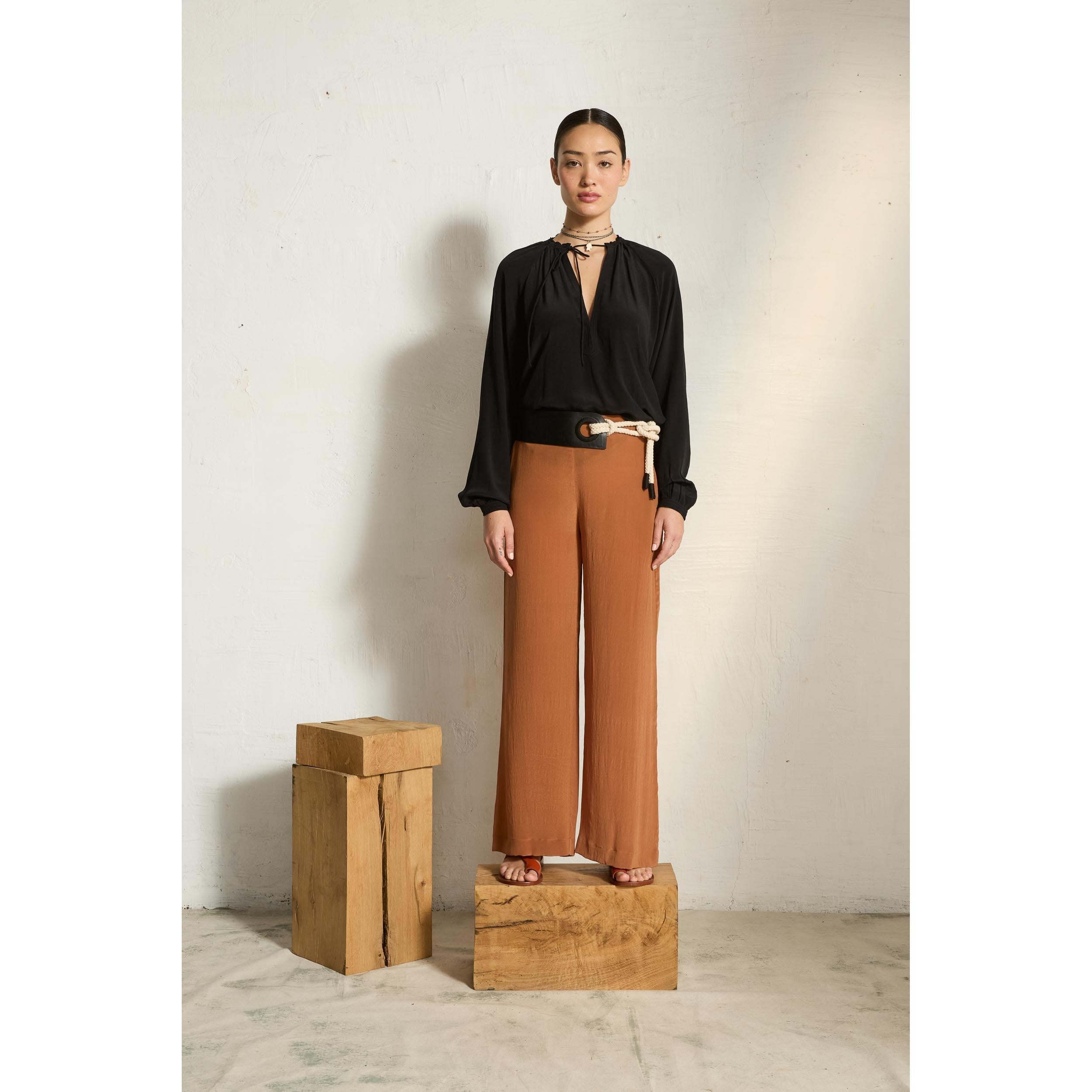 Ceinture En Cuir Penelope - Dark Amber