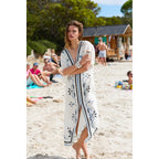 Robe Souane Imprime Arabesque - White