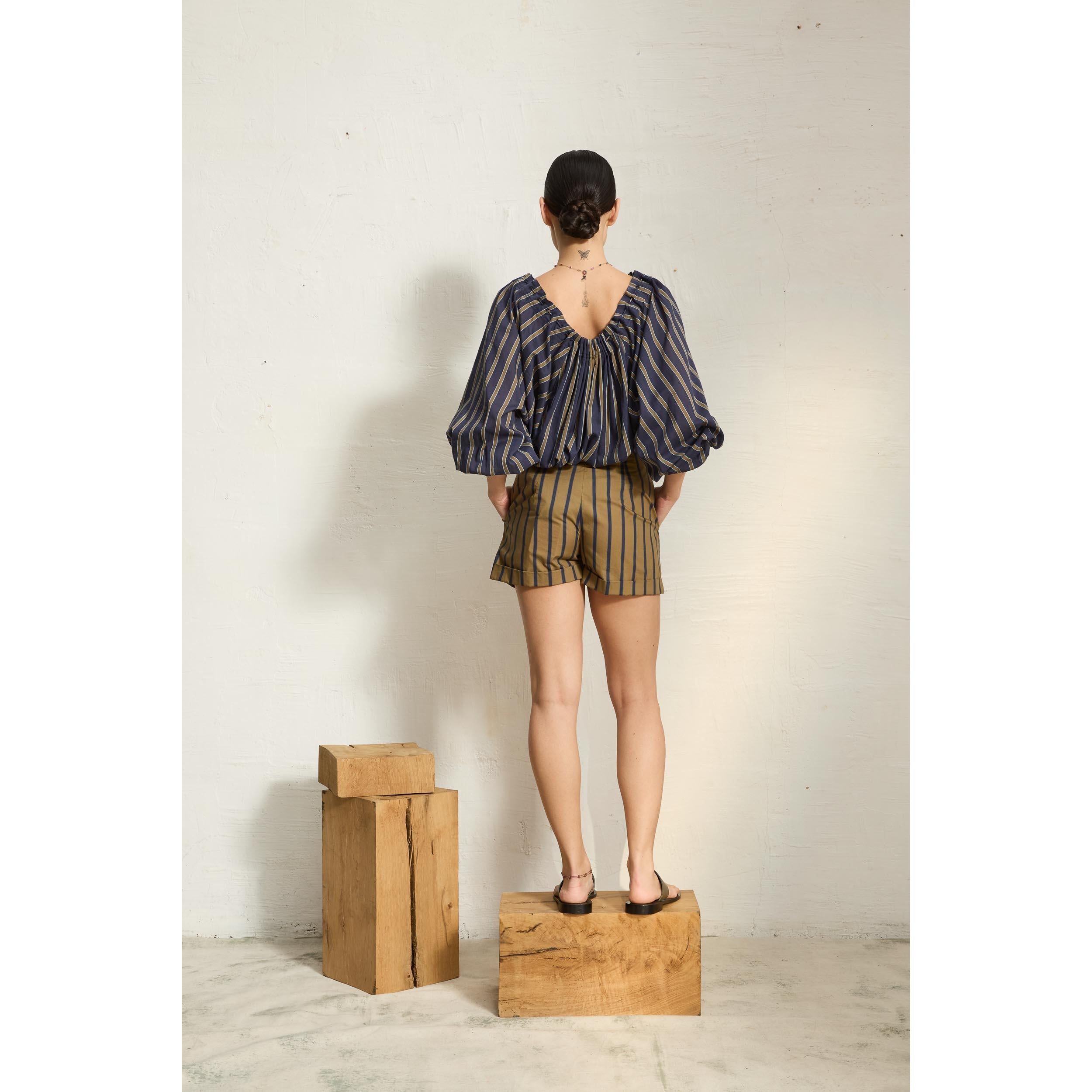 Blouse Bono Imprime Pelicano - Dark Blue Kaki
