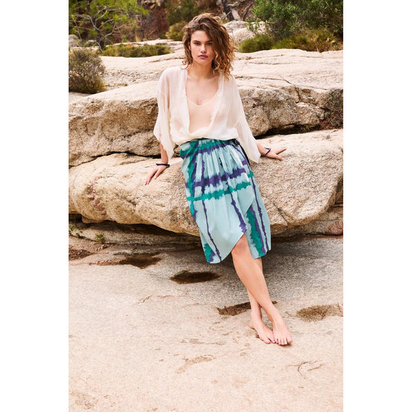 Jupe Leonie Imprime Td Check - Lagon