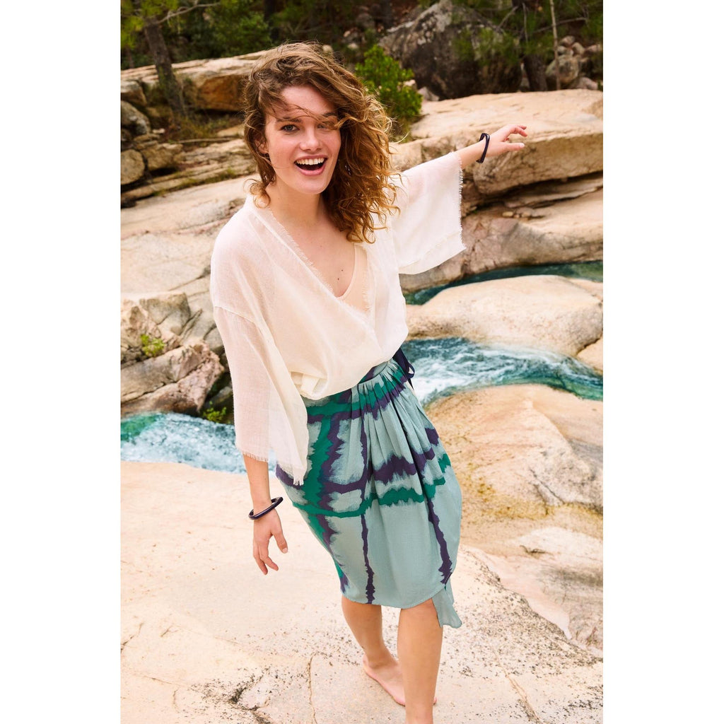 Jupe Leonie Imprime Td Check - Lagon