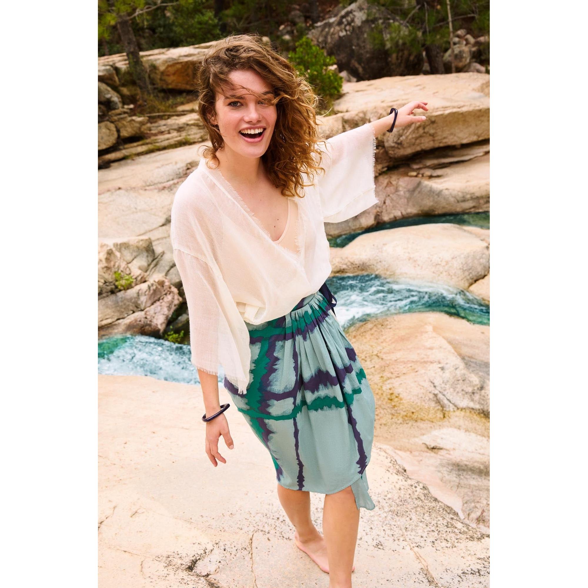 Jupe Leonie Imprime Td Check - Lagon