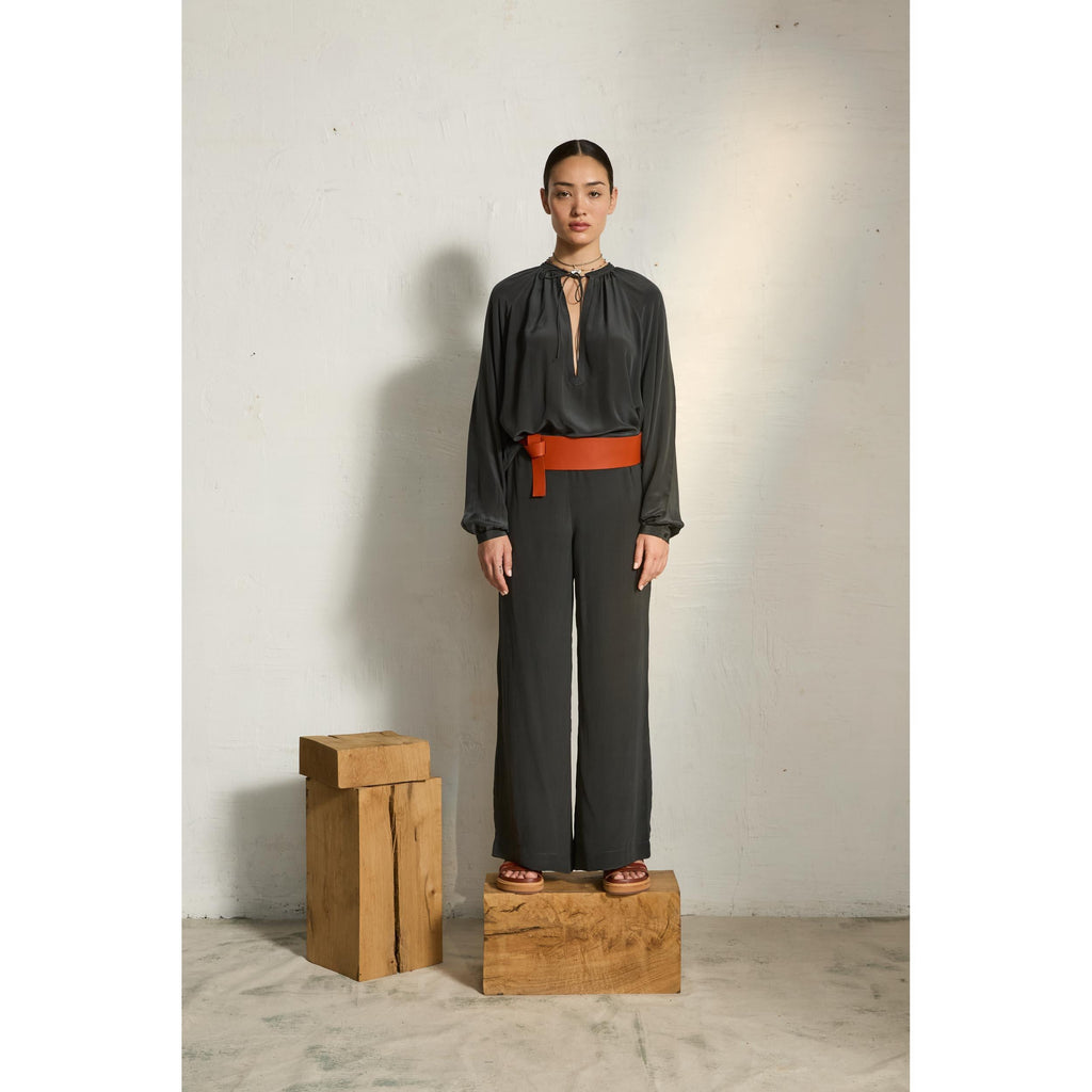 Pantalon Auguste Soie - Ardoise