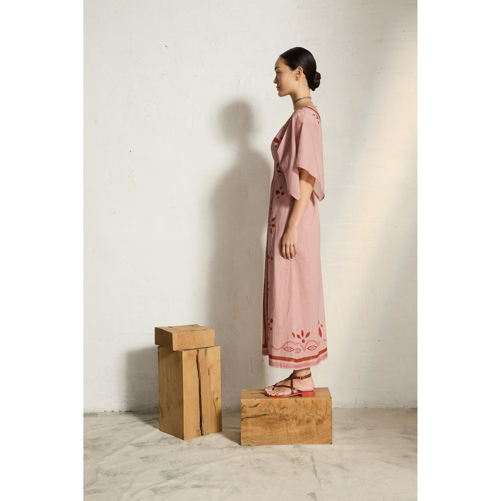 Robe Souane Imprime Arabesque - Pink