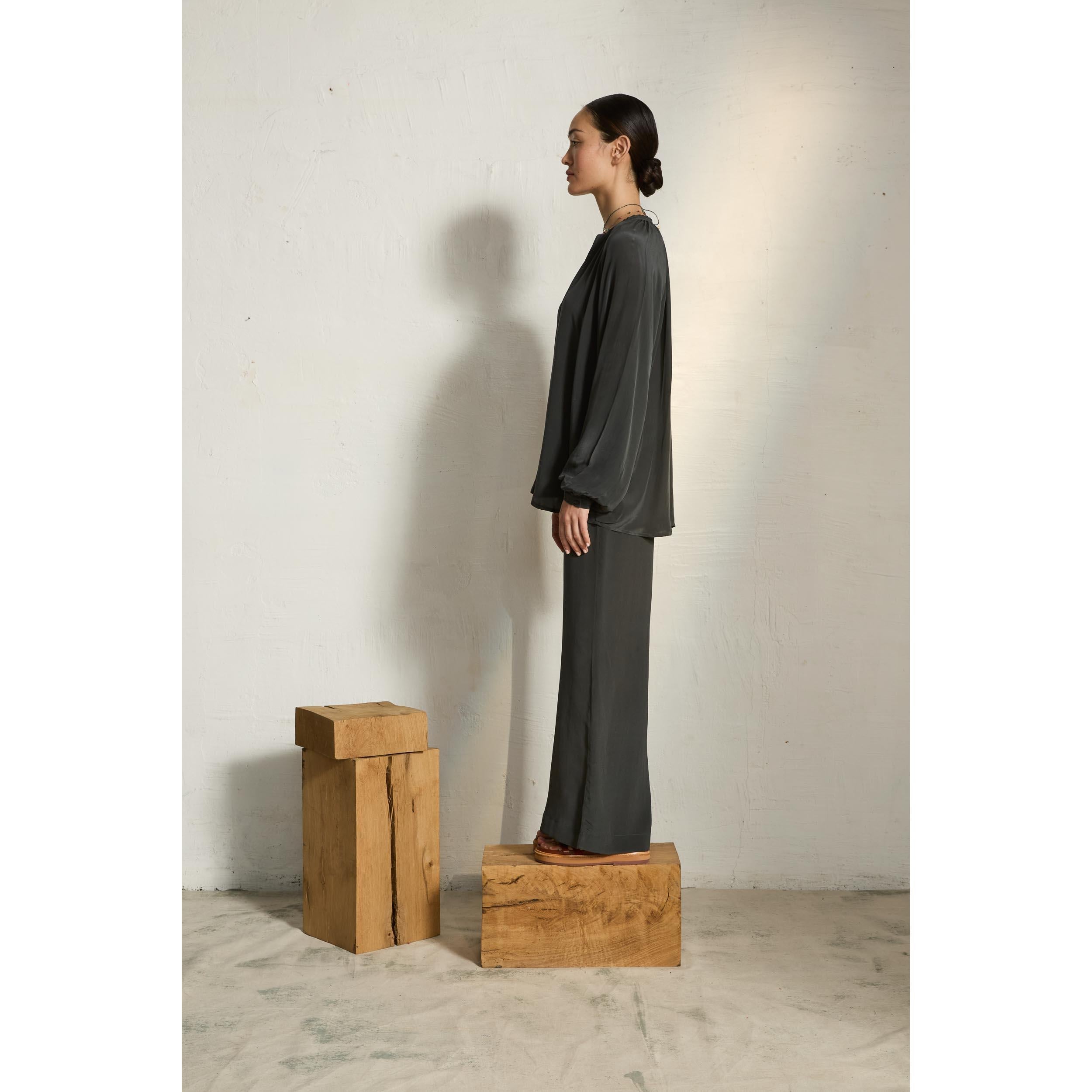 Blouse Claude Soie - Ardoise