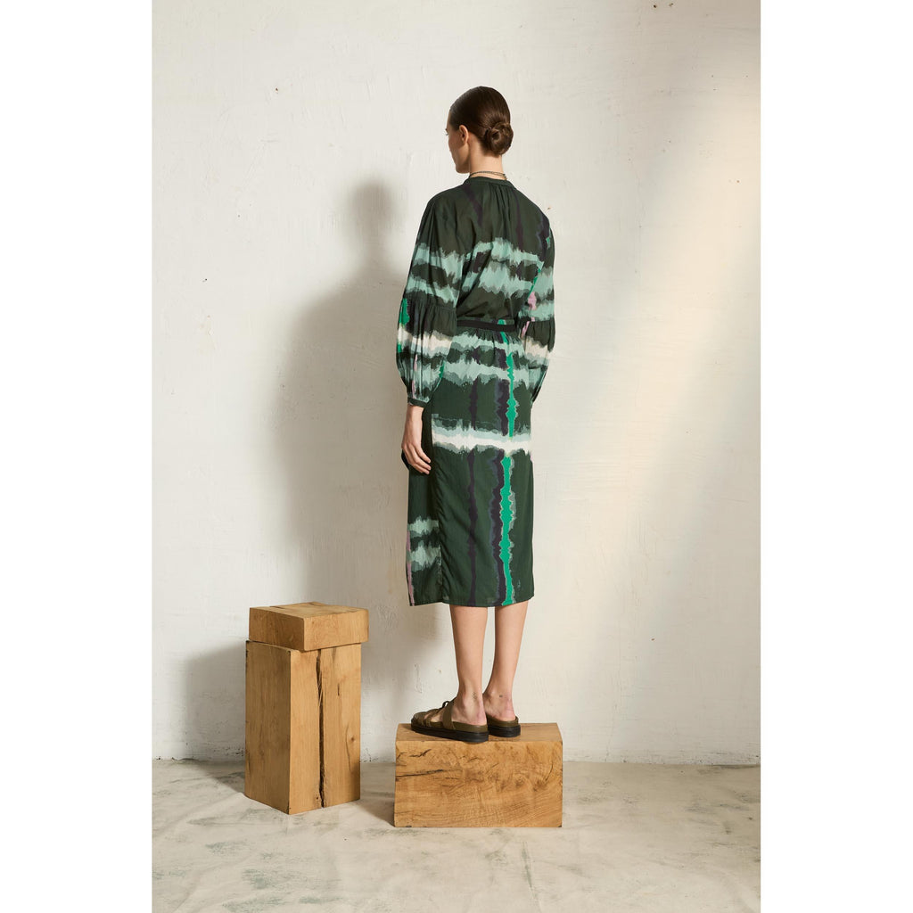 Jupe Leonie Imprime Td Check - Ardoise