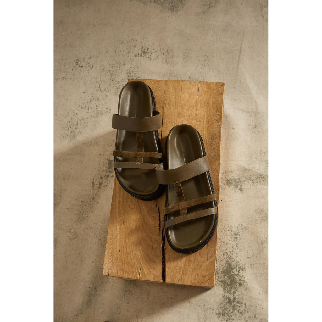 Sandales En Cuir Ivar - Dark Amber