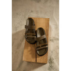 Sandales En Cuir Ivar - Dark Amber