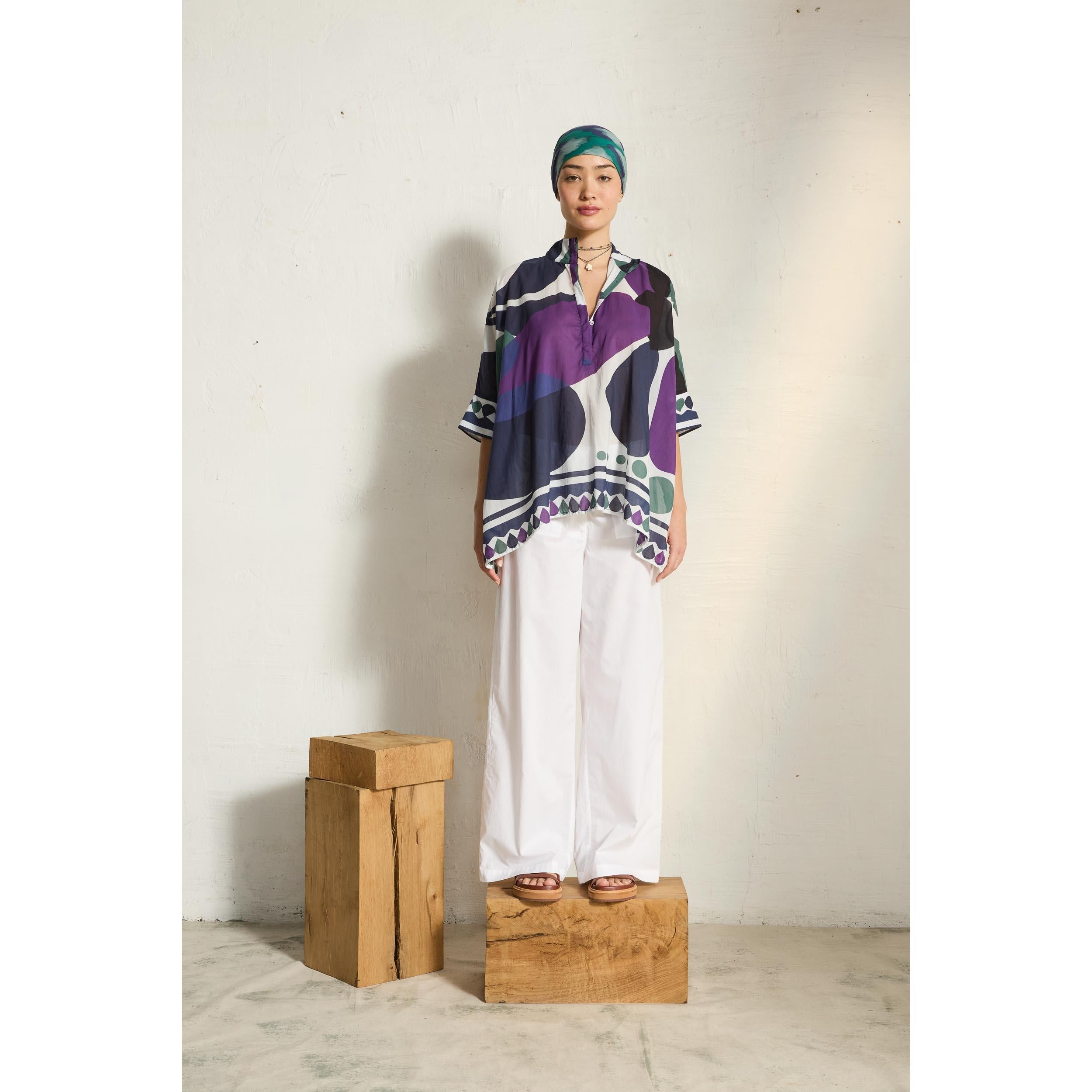 Blouse Heracles Imprime Riviera - Violet