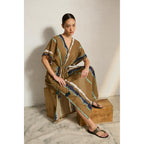 Robe Stevana Imprime Tie And Dye Td Check - Army