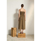 Robe Morgane Imprime Pelicano - Army Dark Blue