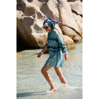 Robe Courte Charlie Imprime Td Check - Ardoise