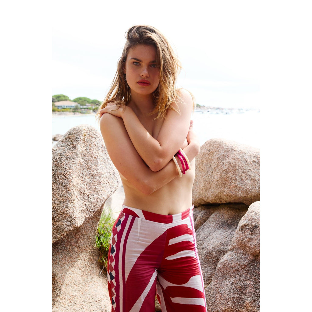 Pantalon Erika Imprime Riviera - Red