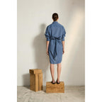 Robe Lily Long - Storm Blue