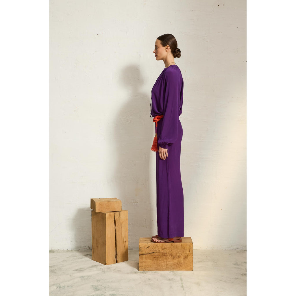 Pantalon Auguste Soie - Ultra Violet