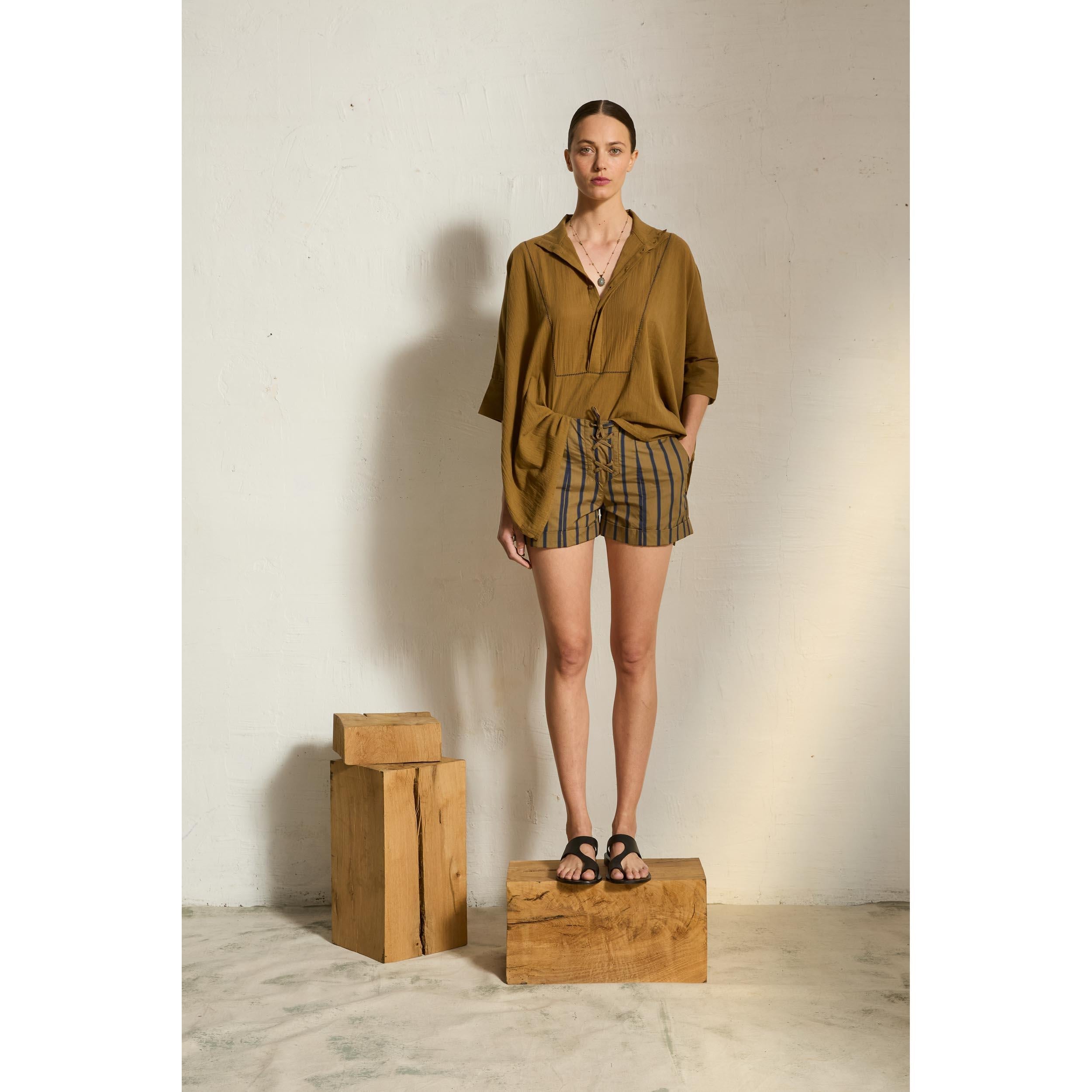 Short Milo Imprime Pelicano - Army Dark Blue