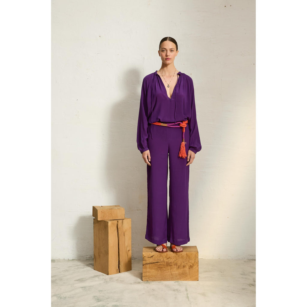 Pantalon Auguste Soie - Ultra Violet