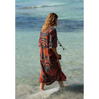 Robe Octavie Imprime Baroque - Red