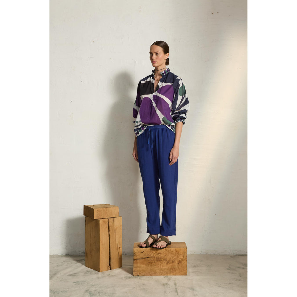 Blouse Sapho Imprime Riviera - Violet