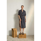 Robe Albane Imprime Pelicano - Dark Blue Kaki