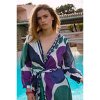 Robe Emmanuelle Imprime Riviera - Violet