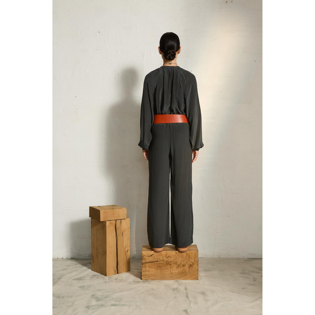 Pantalon Auguste Soie - Ardoise