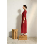 Robe Souane Soie - Paprika