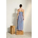 Robe Balina Imprime Pelicano - Light Blue Red