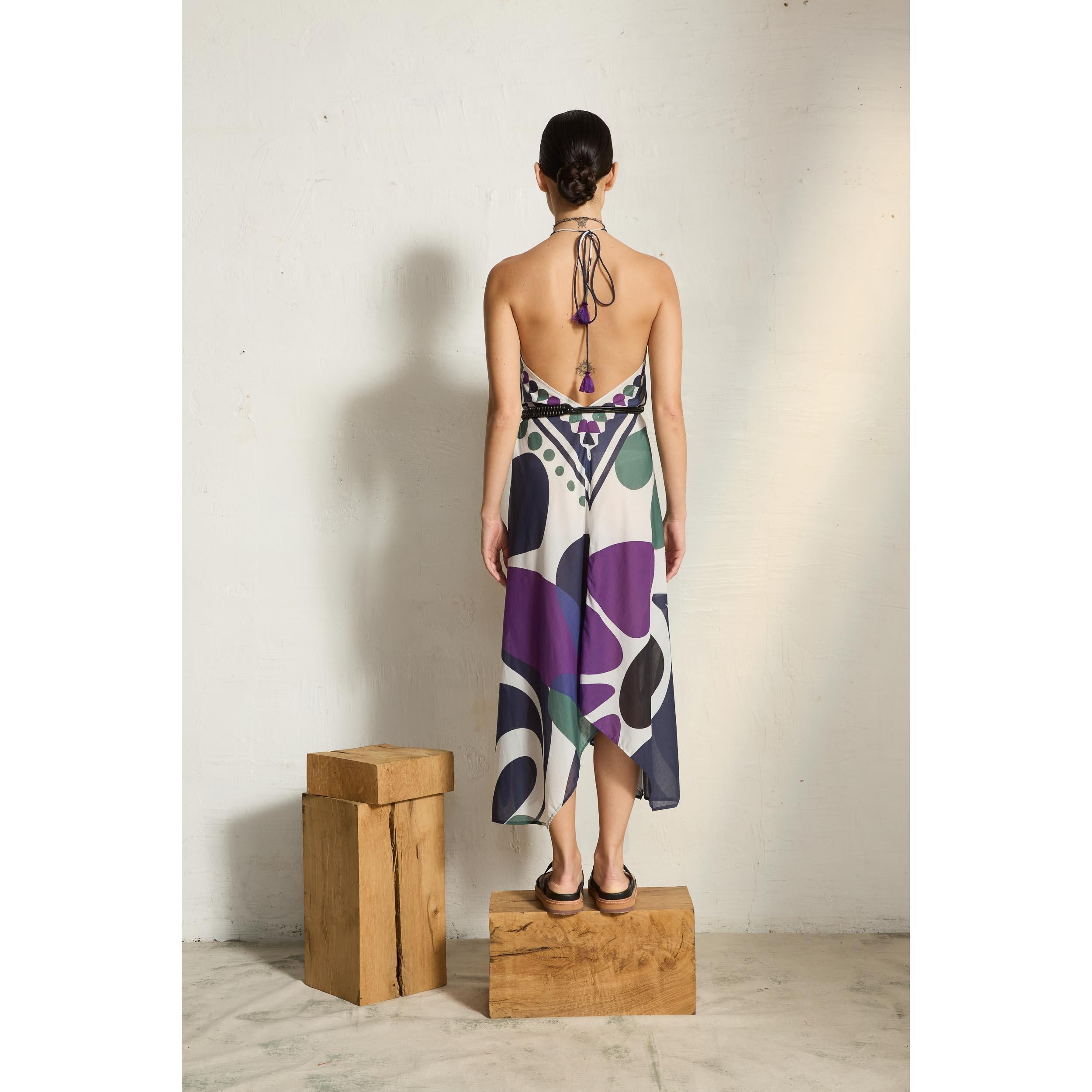 Robe Ivina Imprime Riviera - Violet