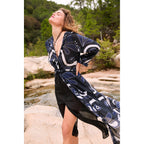 Robe Emmanuelle Imprime Baroque - Red