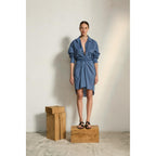 Robe Lily Long - Storm Blue