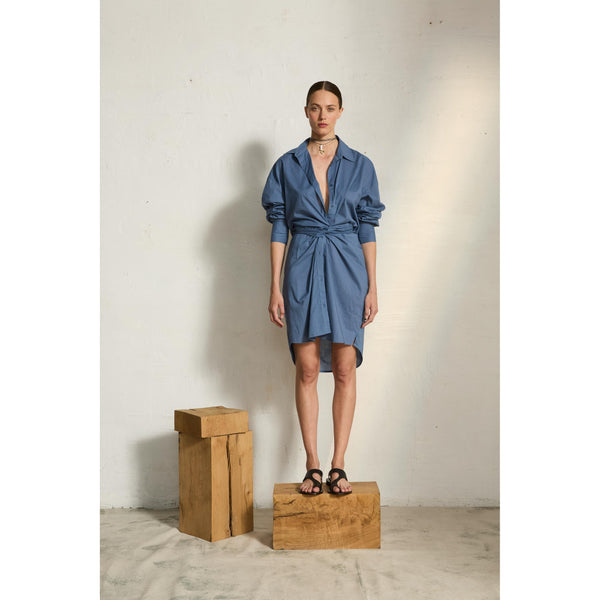 Robe Lily Long - Storm Blue