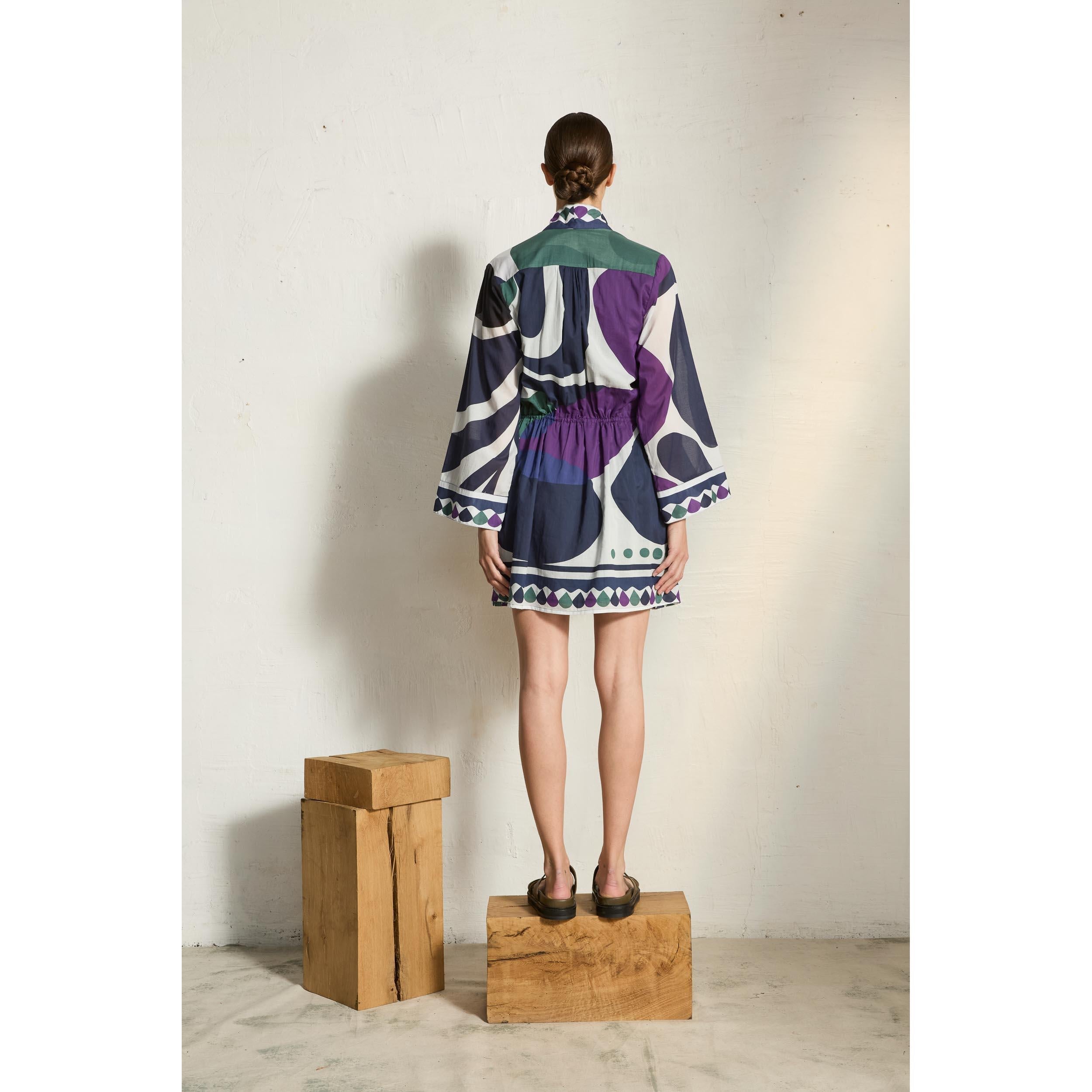 Robe Silvana Imprime Riviera - Violet