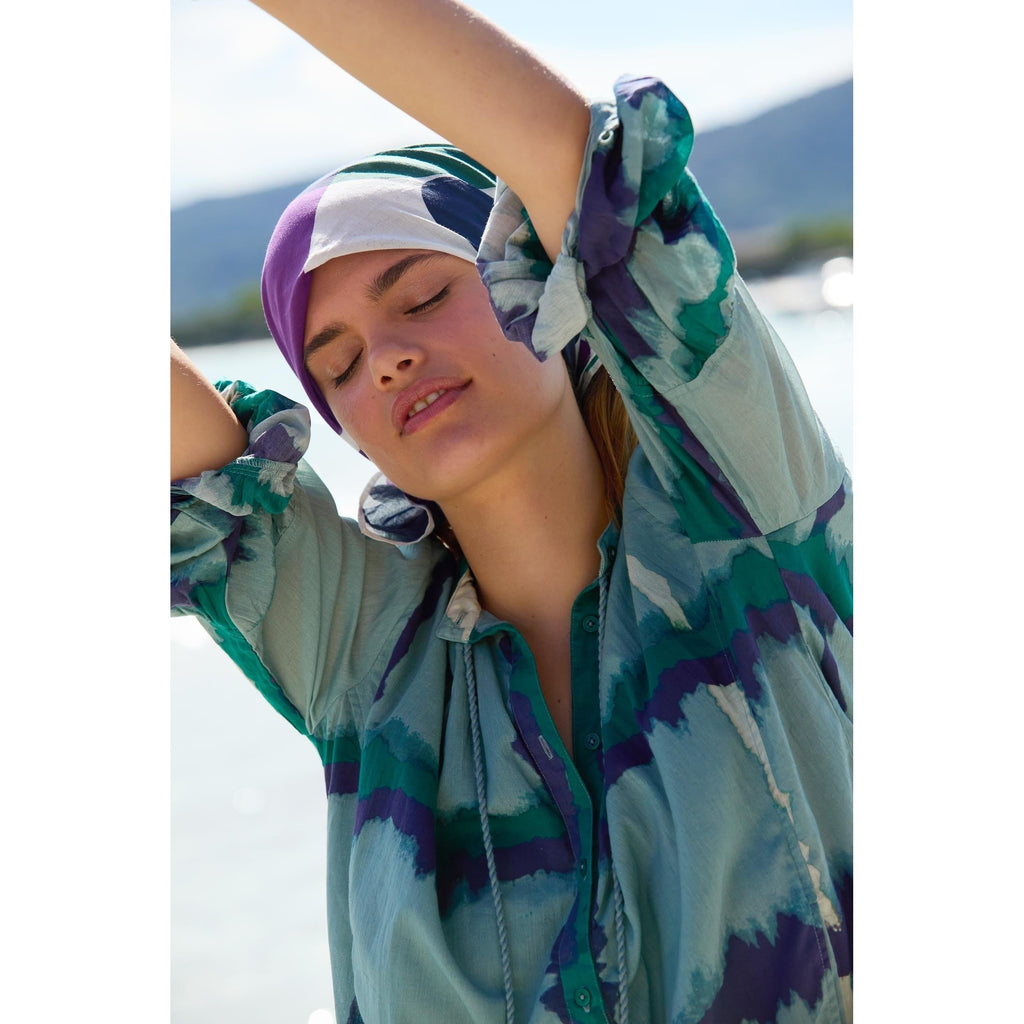 Robe Courte Charlie Imprime Td Check - Lagon