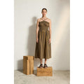 Robe Morgane Imprime Pelicano - Army Dark Blue