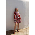 Robe Silvana Imprime Riviera - Red